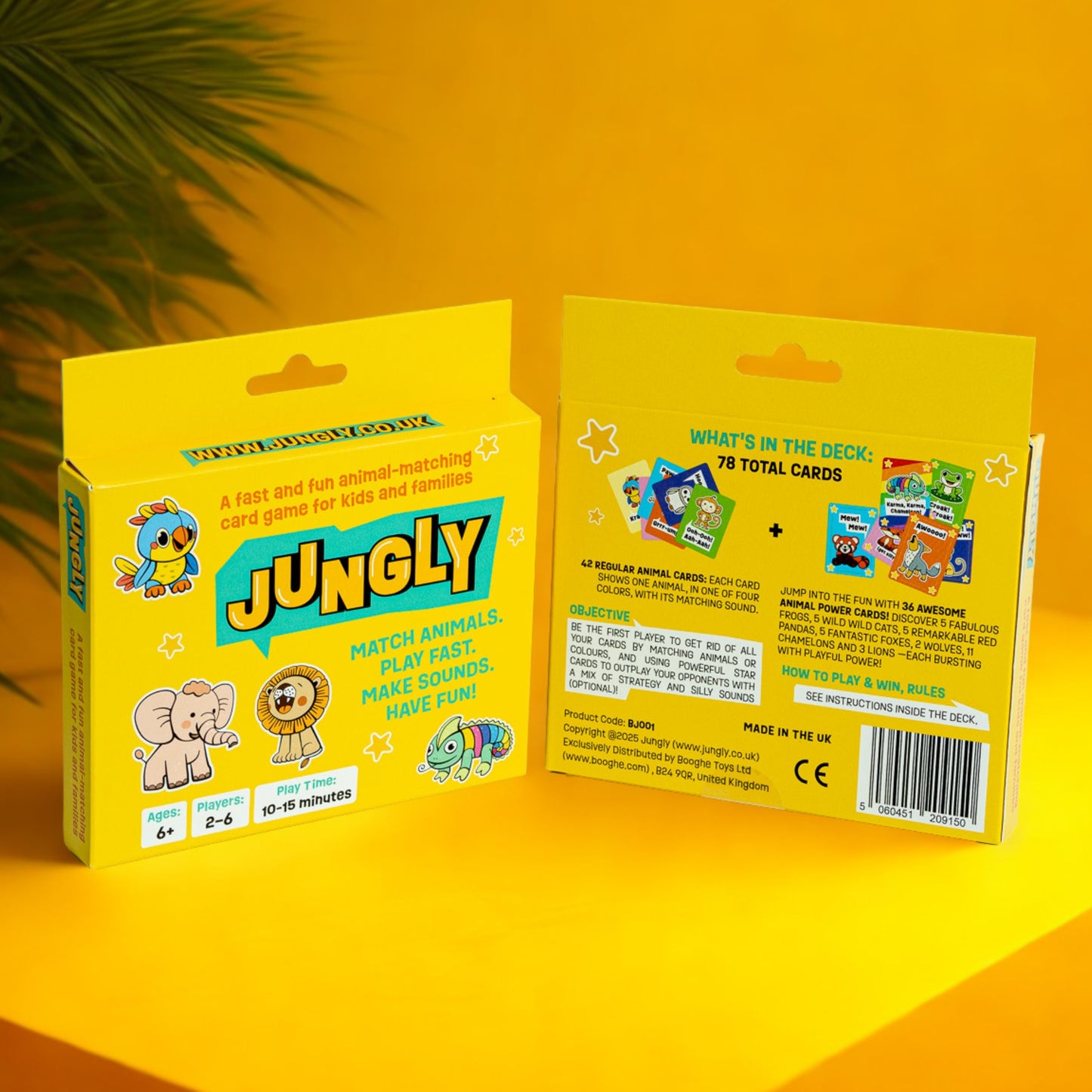Jungly Animal Matching Card Game - Age 6 +