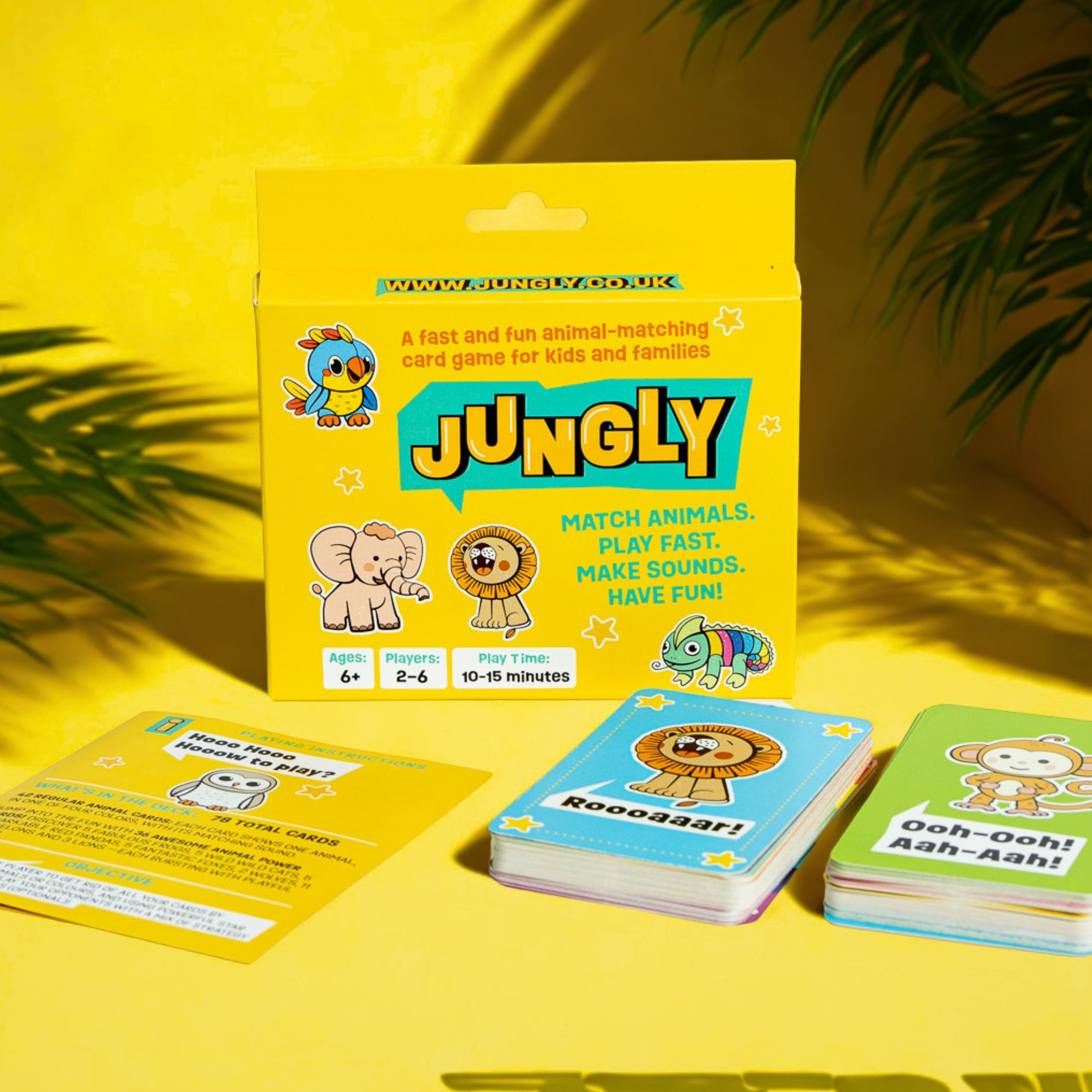 Jungly Animal Matching Card Game - Age 6 +