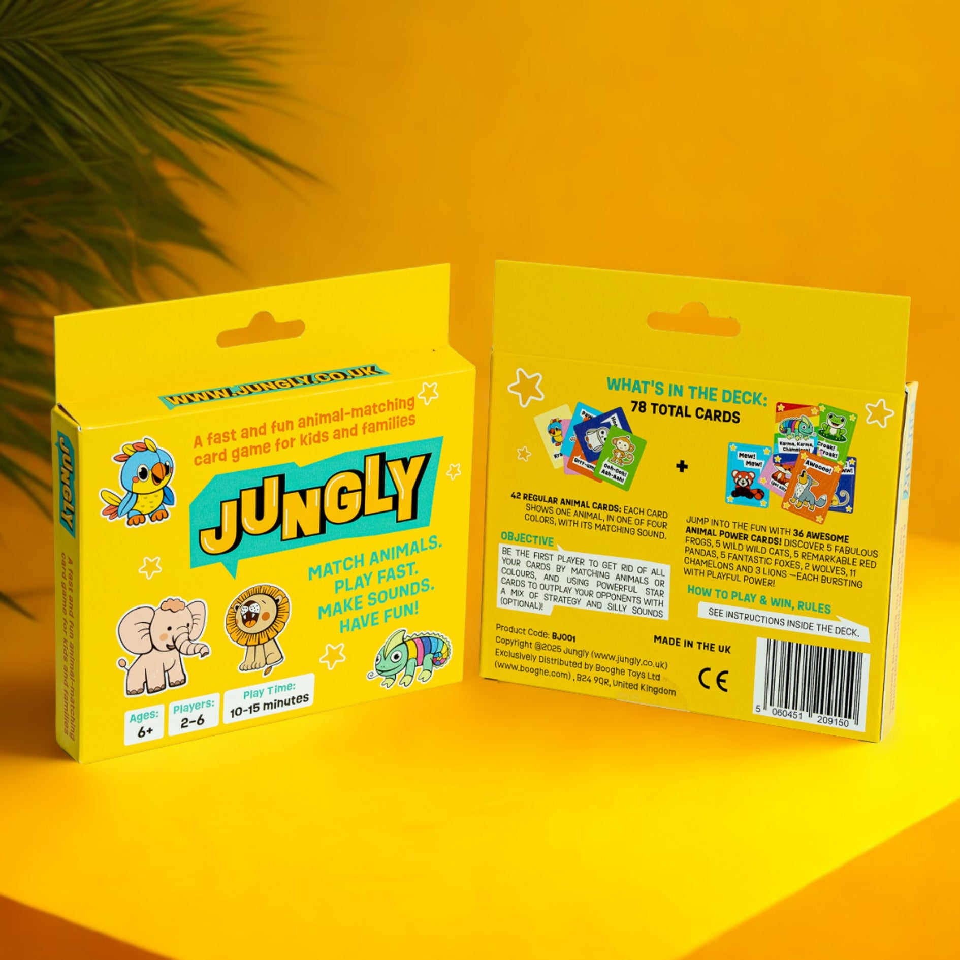 Jungly Animal Matching Card Game - Age 6 +