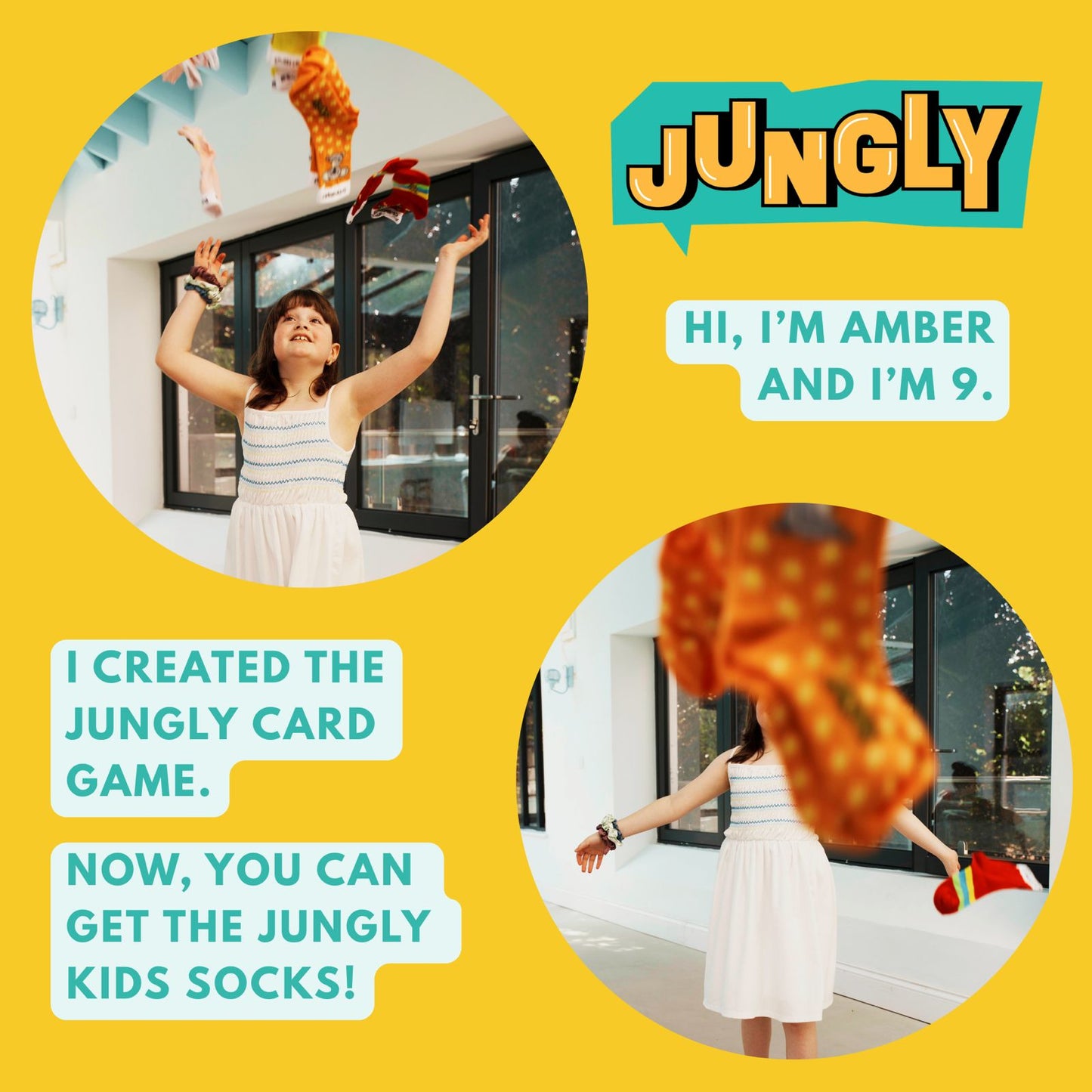 Jungly Kids Socks — 7 Colours. 7 Animals. One Fun Pair For Every Day.